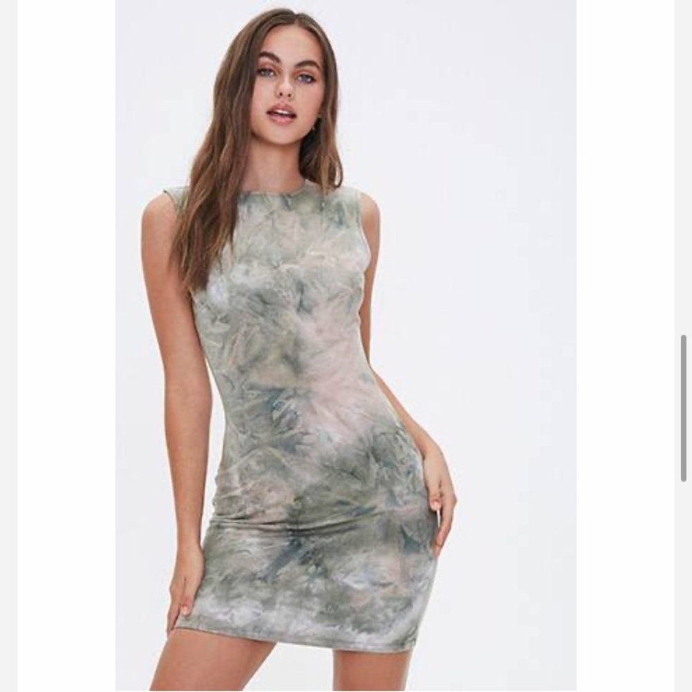 F21 Tie Dye Sleeveless Dress